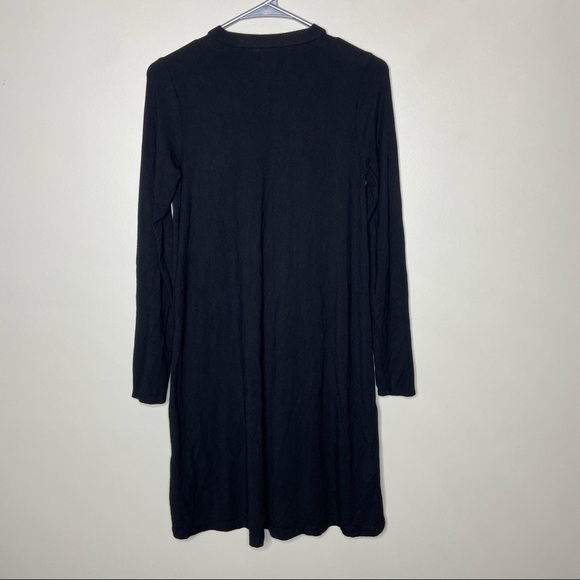 J Crew Long Sleeve Black Swingy Dress XS - Picture 2 of 5